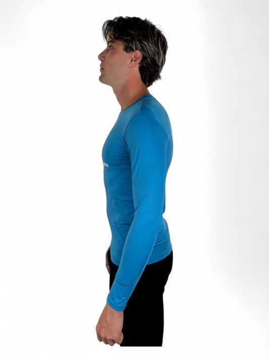 MAGLIA TERMICA MANICA LUNGA AZZURRA