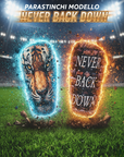 PRO SLIM XS ''NEVER BACK DOWN'' MODEL SHIN GUARDS