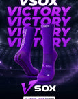 VSOX “VICTORY” PURPLE GRIP SOCKS