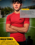 MAGLIA TERMICA MANICA CORTA ROSSA