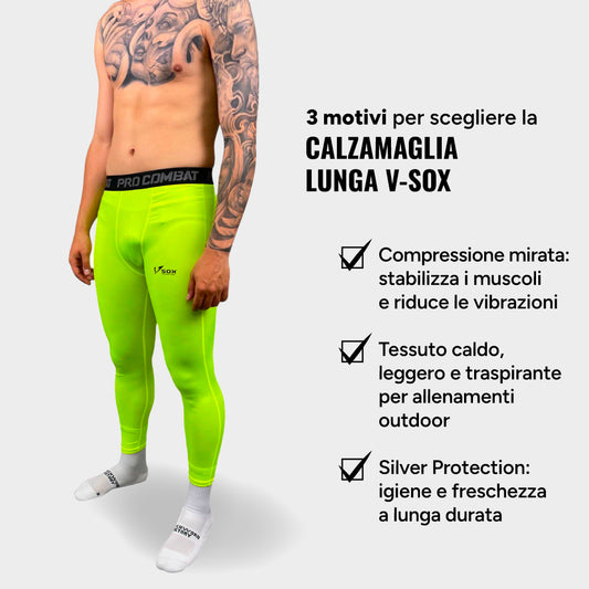 CALZAMAGLIA LUNGA GIALLA FLUO