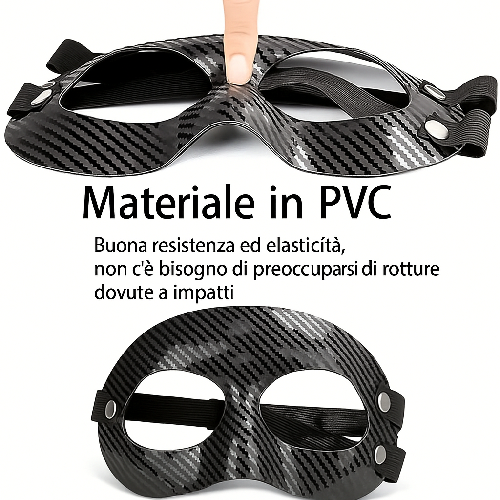 MASCHERA PROTTETIVA IN FIBRA DI CARBONIO