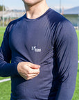 DARK BLUE LONG SLEEVE THERMAL SHIRT