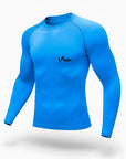 MAGLIA TERMICA MANICA LUNGA AZZURRA