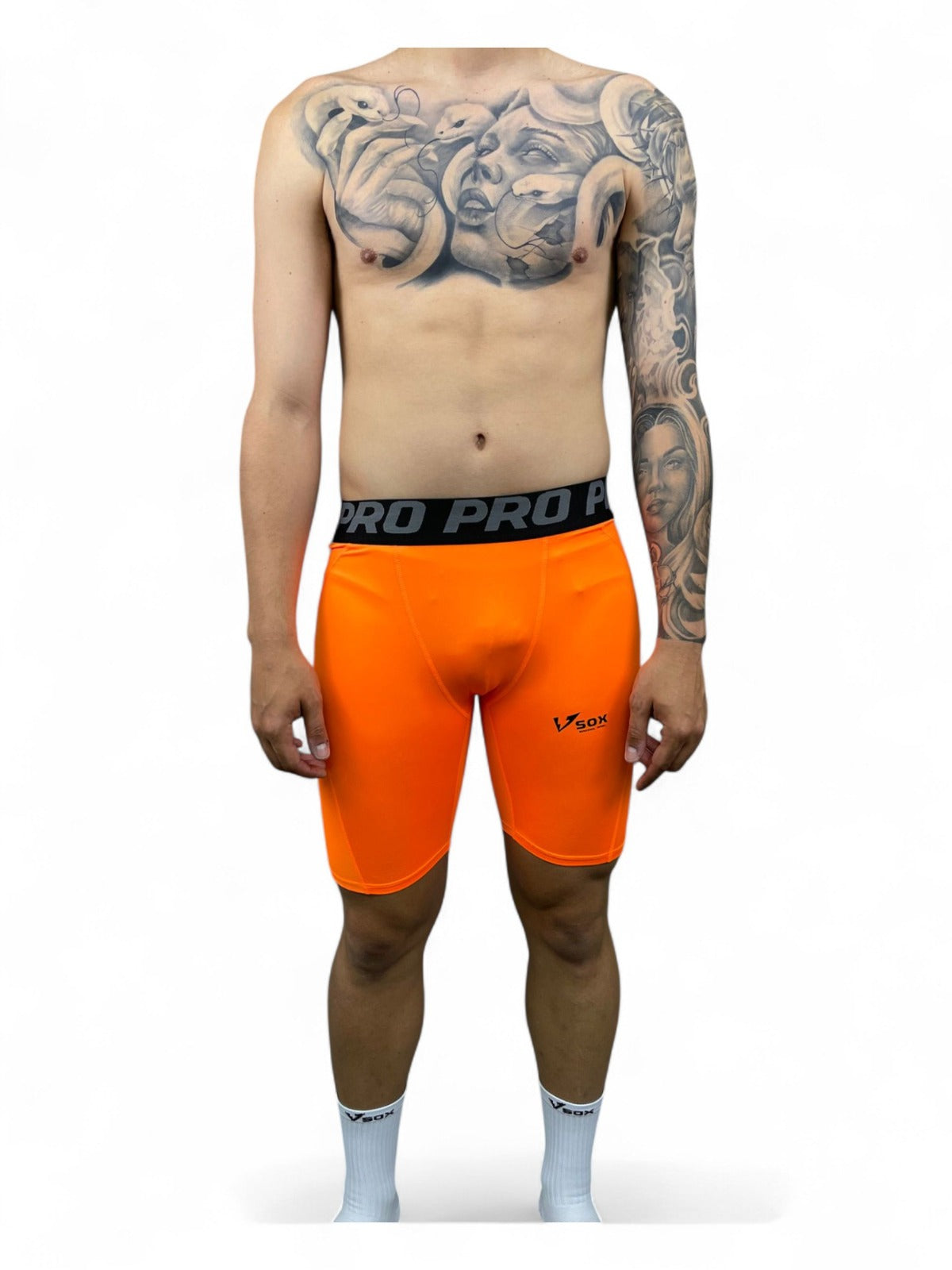 ORANGE LEG WARMERS