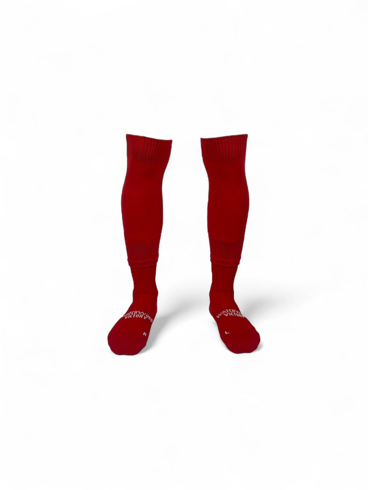 RED TUBULAR SOCKS