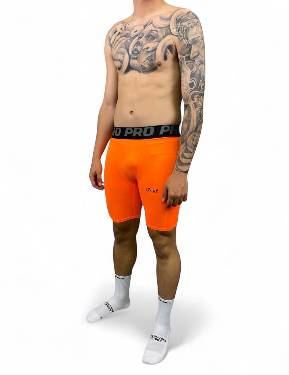 ORANGE LEG WARMERS