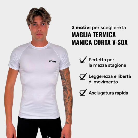 MAGLIA TERMICA MANICA CORTA BIANCA