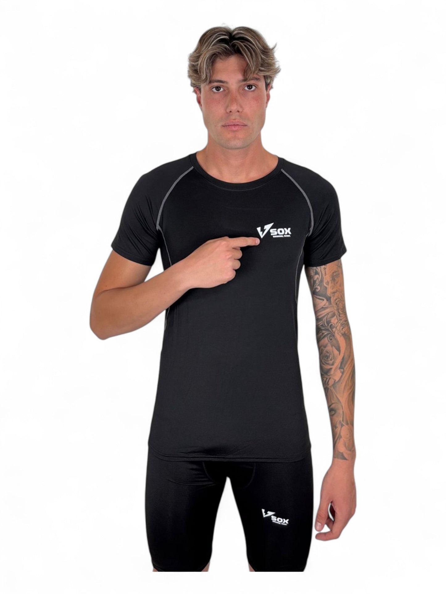 MAGLIA TERMICA MANICA CORTA NERA