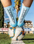 CALZE GRIP VSOX “VICTORY” AZZURRO