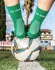 VSOX “NO PAIN NO GAIN” GRIP SOCKS GREEN