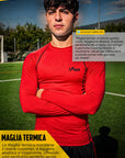 MAGLIA TERMICA MANICA LUNGA ROSSA