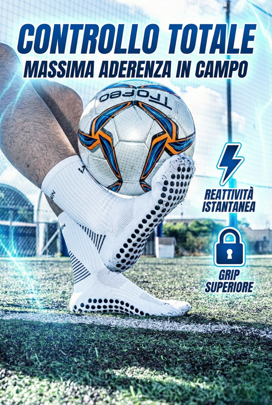 CALZE GRIP VSOX “ NO PAIN NO GAIN” BIANCHE