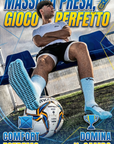 CALZE GRIP VSOX “VICTORY” AZZURRO