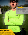 MAGLIA TERMICA MANICA LUNGA GIALLO FLUO