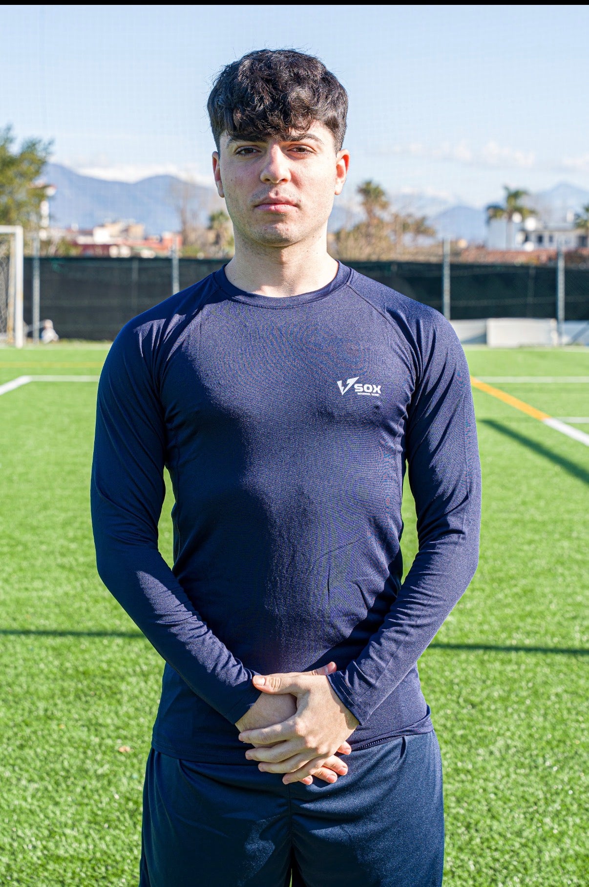 DARK BLUE LONG SLEEVE THERMAL SHIRT