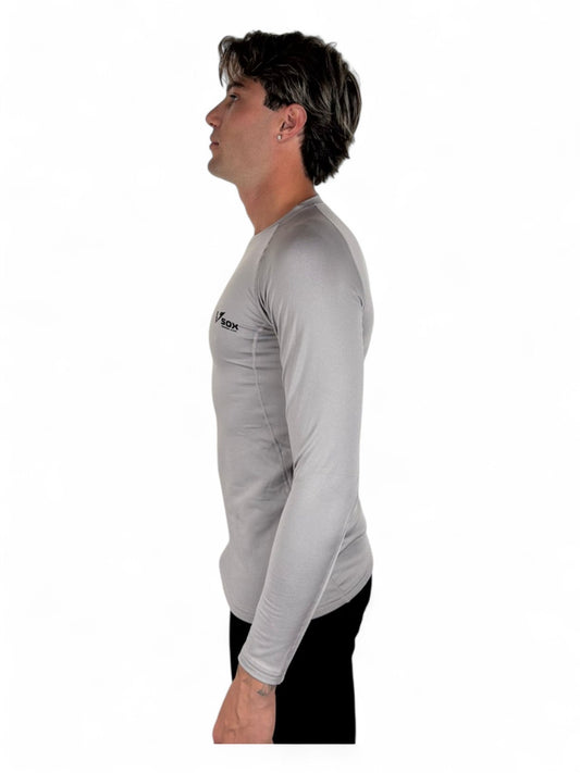 GREY LONG SLEEVE THERMAL SHIRT