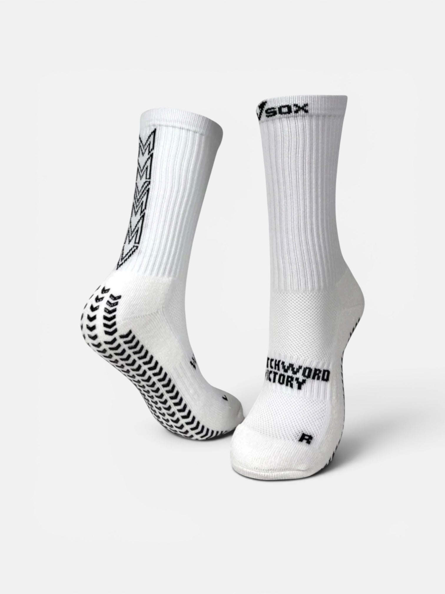 VSOX “VICTORY” WHITE GRIP SOCKS