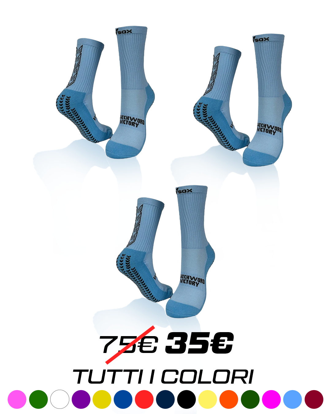 KIT 3 PAIA CALZE VSOX "VICTORY"