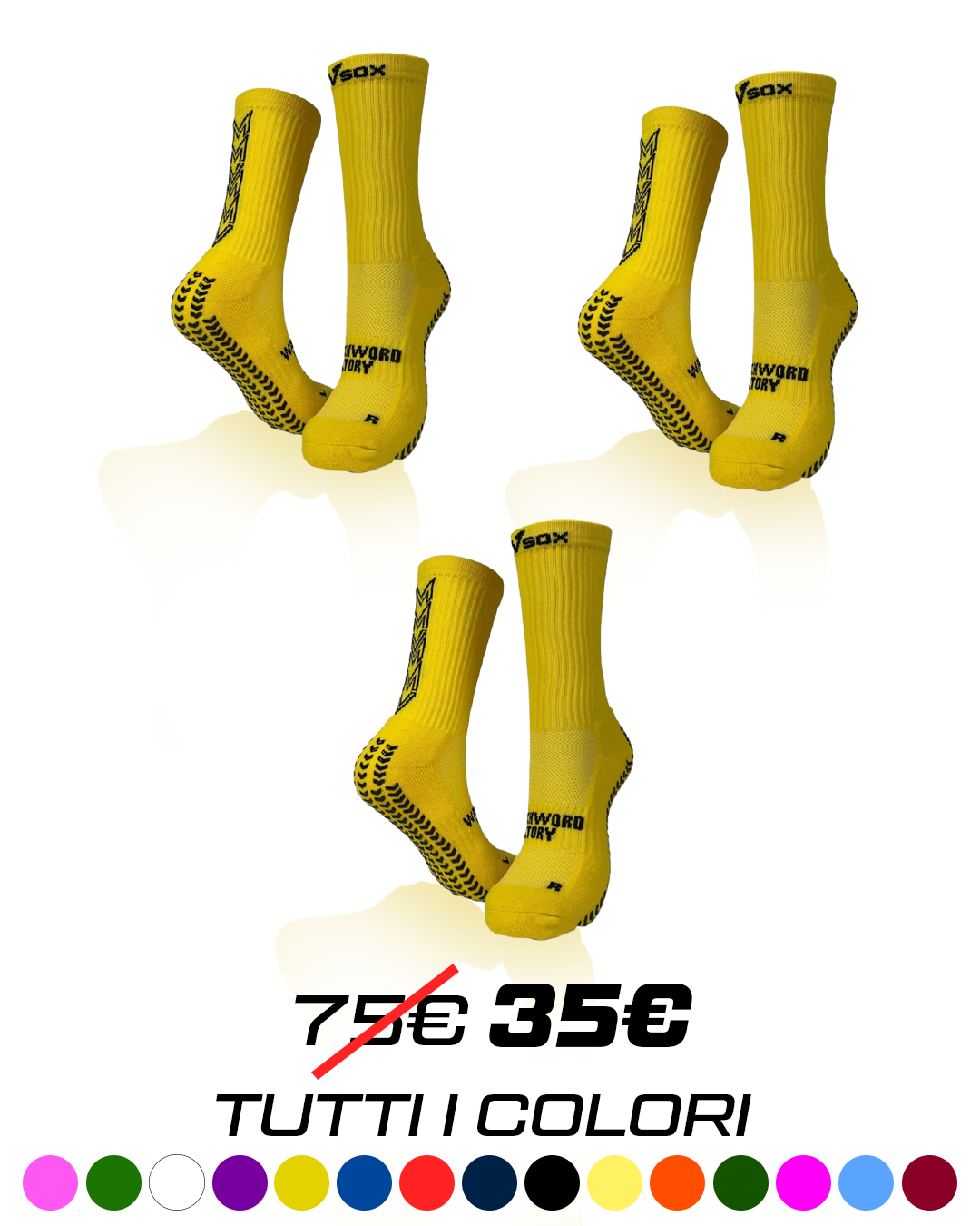 KIT 3 PAIA CALZE VSOX "VICTORY"