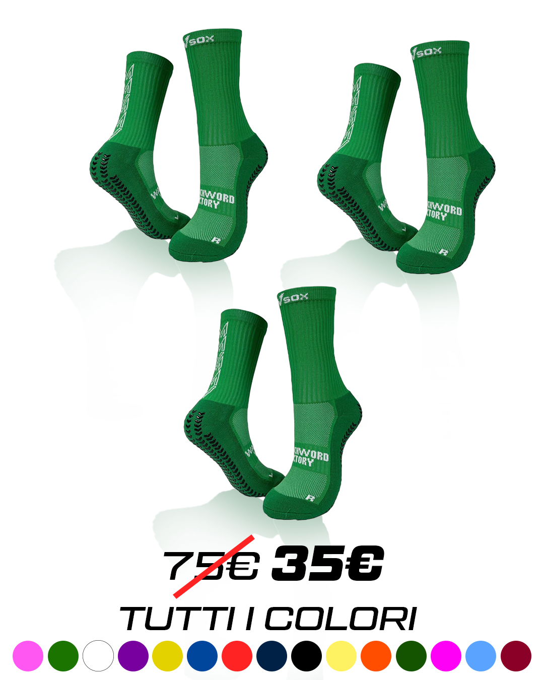 KIT 3 PAIA CALZE VSOX "VICTORY"