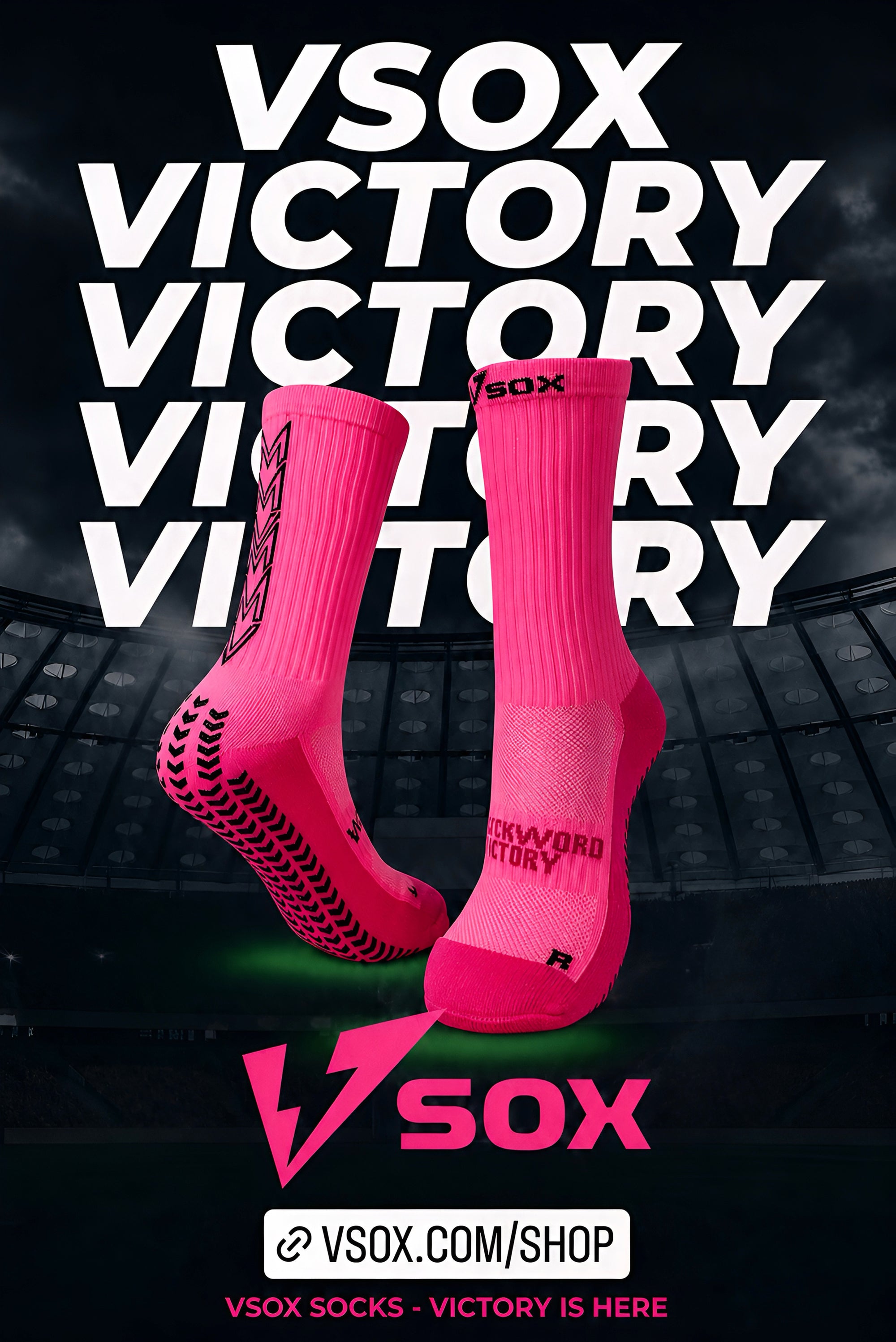 GRIP SOCKS VSOX “VICTORY” PINK
