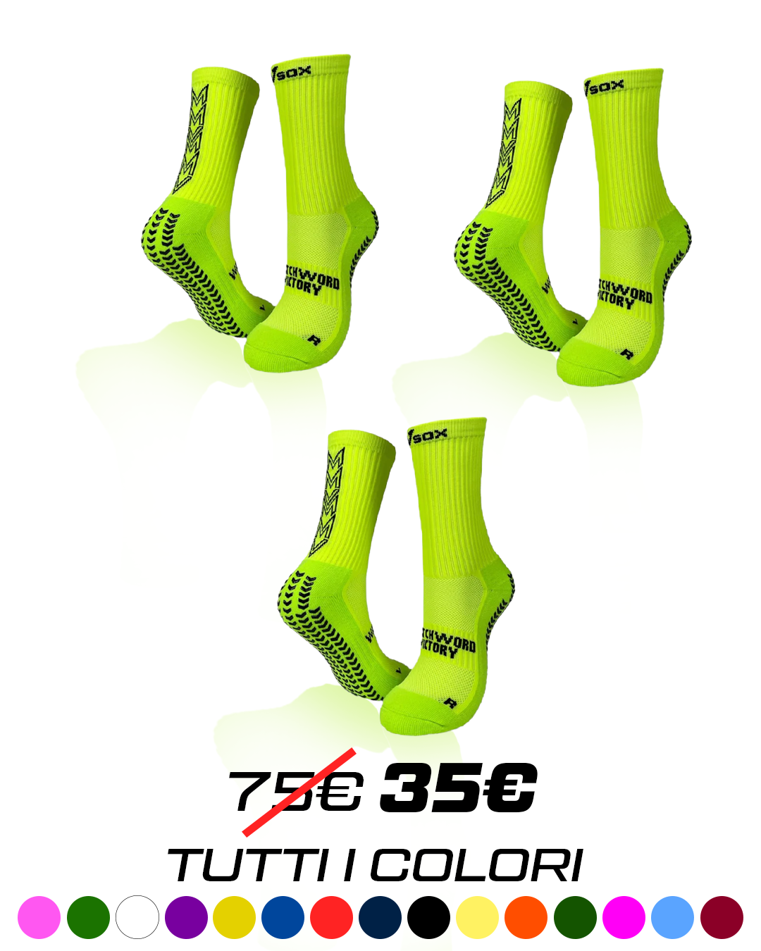 KIT 3 PAIA CALZE VSOX "VICTORY"