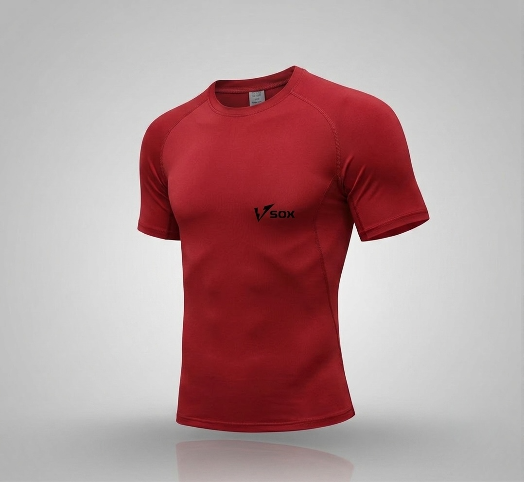 MAGLIA TERMICA MANICA CORTA ROSSA