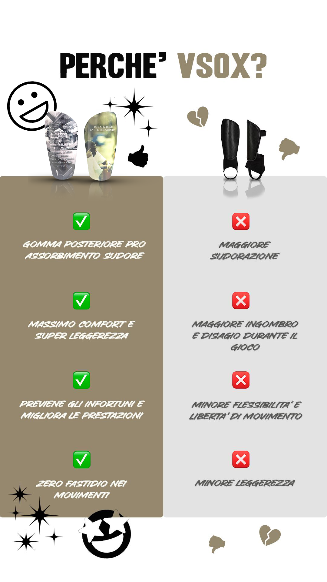 PARASTINCHI PRO SLIM MODELLO ''L’OSSESSIONE BATTE IL TALENTO”