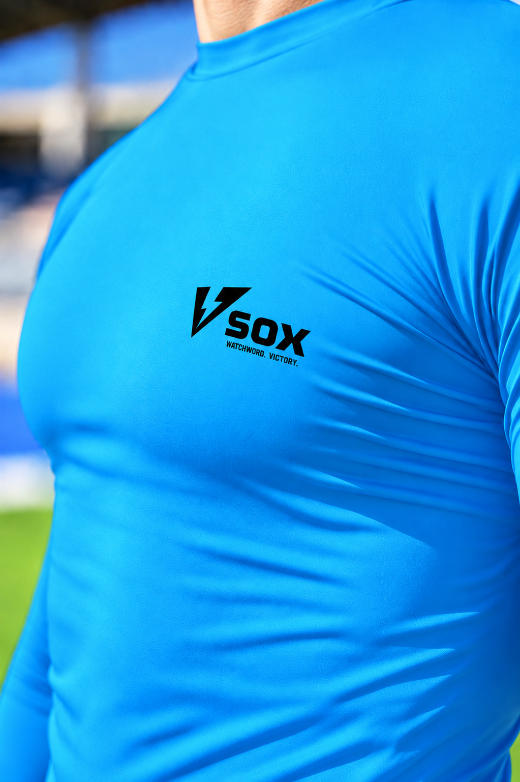 MAGLIA TERMICA MANICA LUNGA AZZURRA