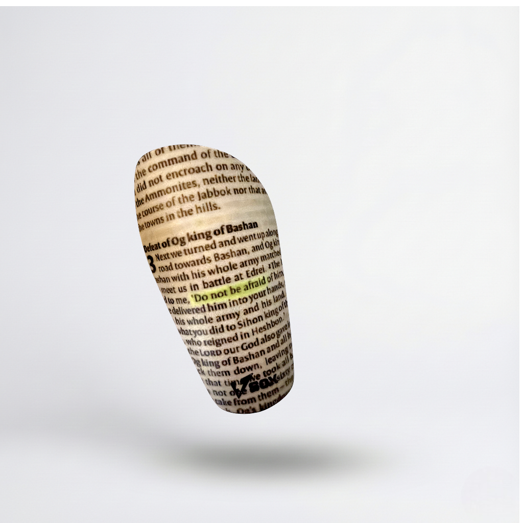 SHIN GUARDS "DON'T BE AFRAID"
