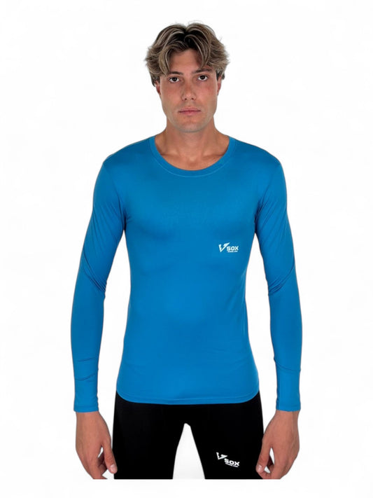 BLUE LONG SLEEVE THERMAL SHIRT