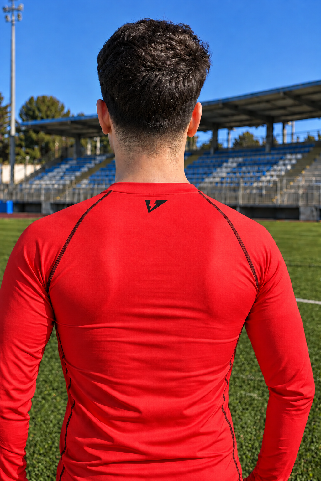 MAGLIA TERMICA MANICA LUNGA ROSSA