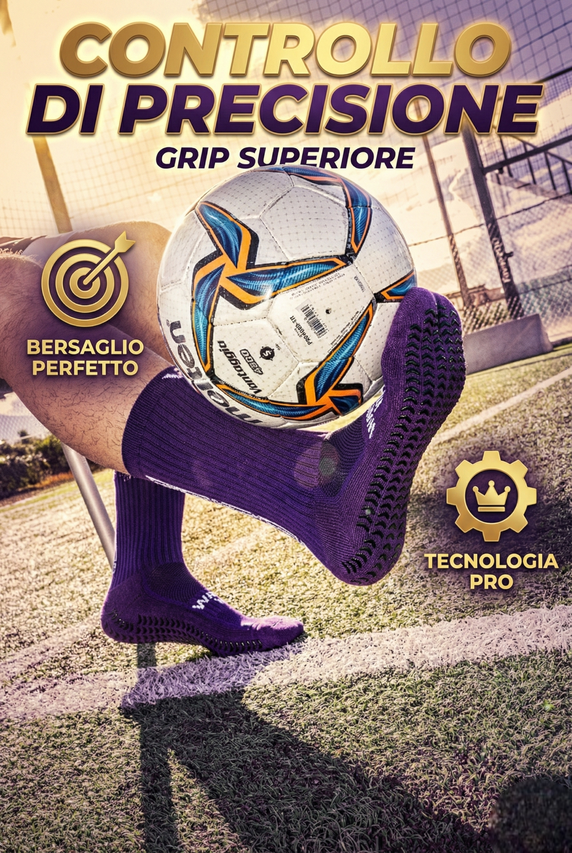 CALZE GRIP VSOX “VICTORY” VIOLA