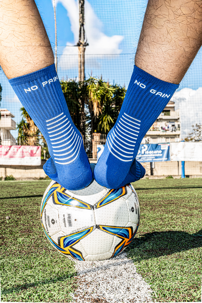 CALZE GRIP VSOX “ NO PAIN NO GAIN” BLU CHIARO