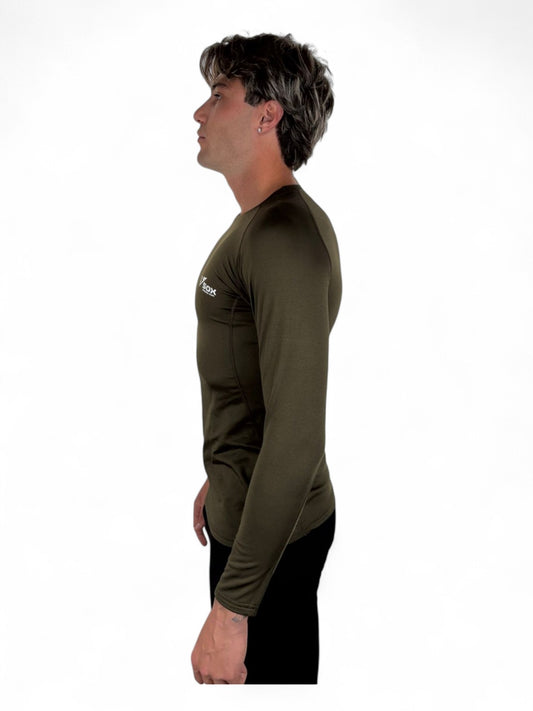 GREEN LONG SLEEVE THERMAL SHIRT