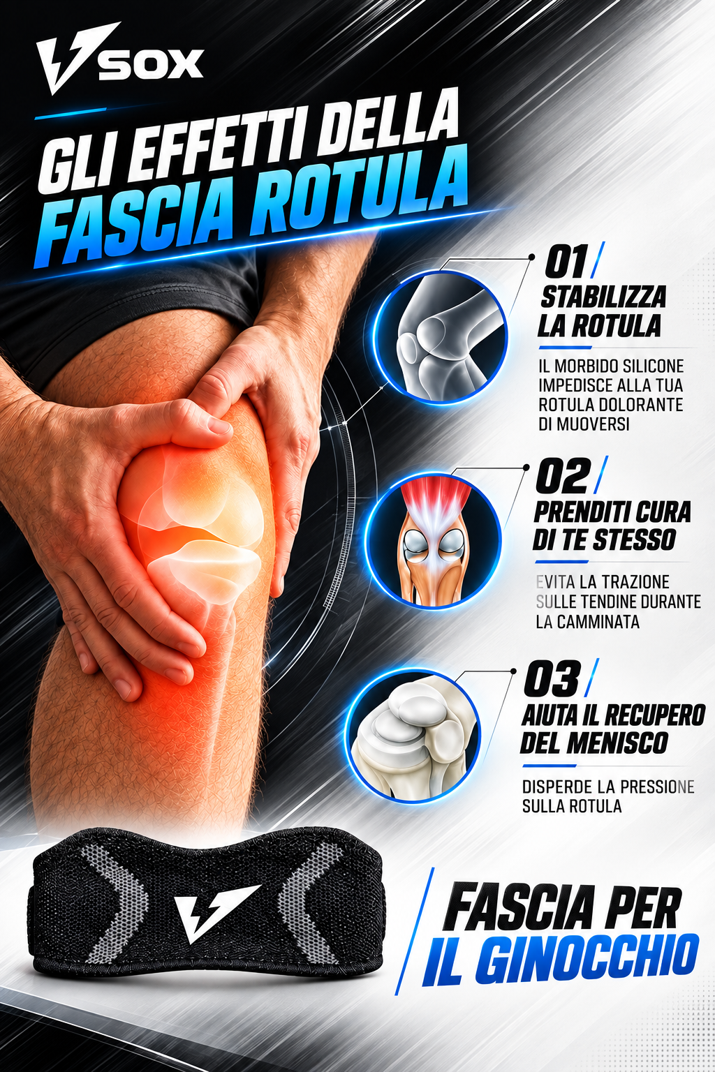FASCIA DA GINOCCHIO VSOX