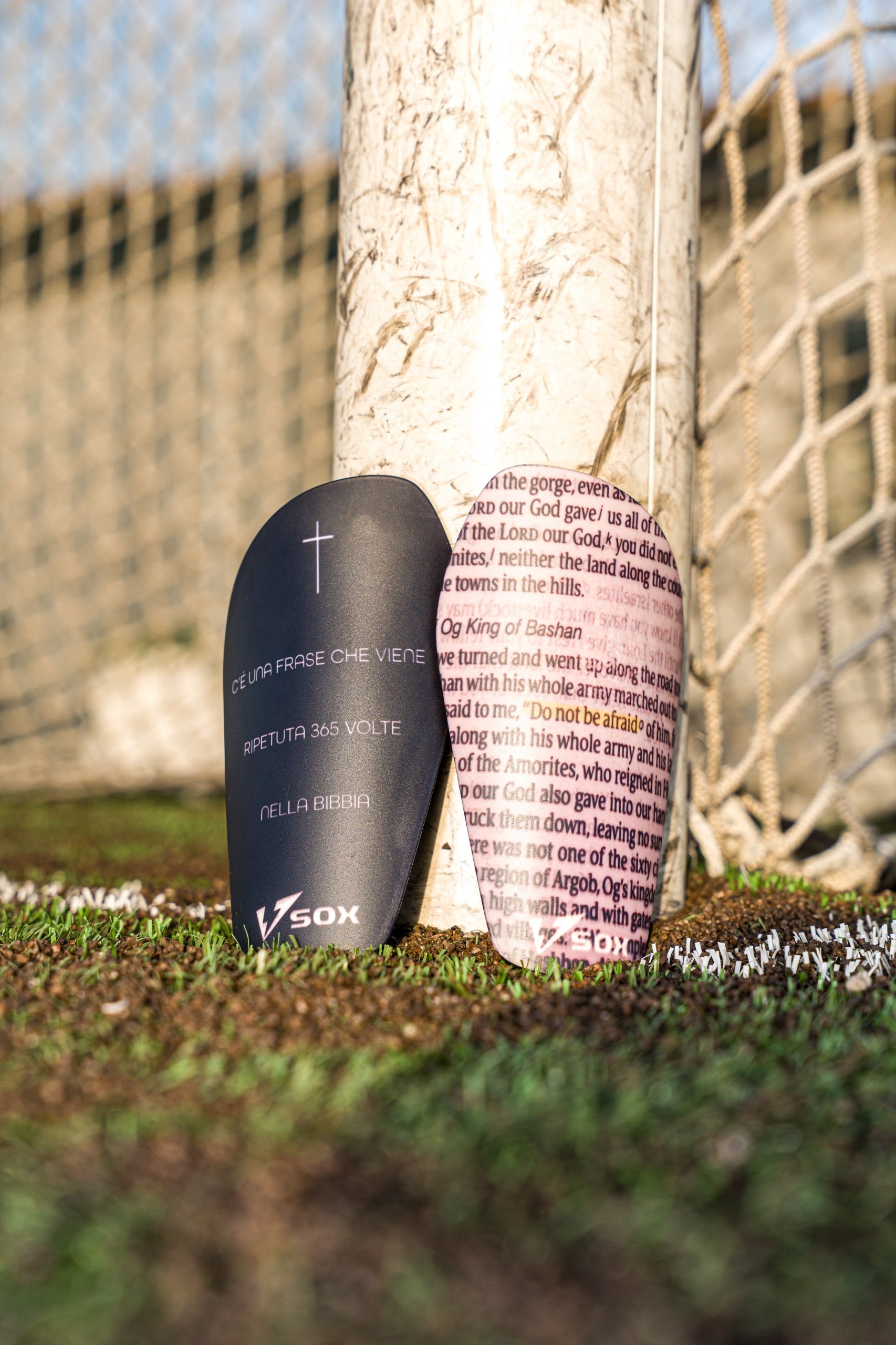 SHIN GUARDS "DON'T BE AFRAID"