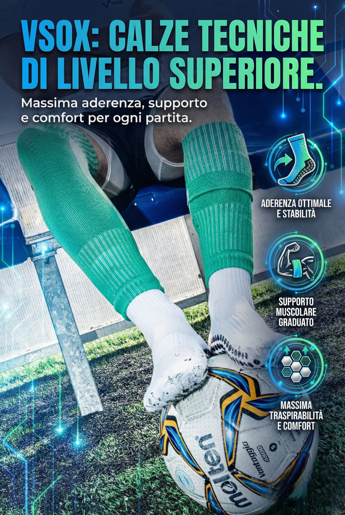 CALZE TUBOLARI VERDI