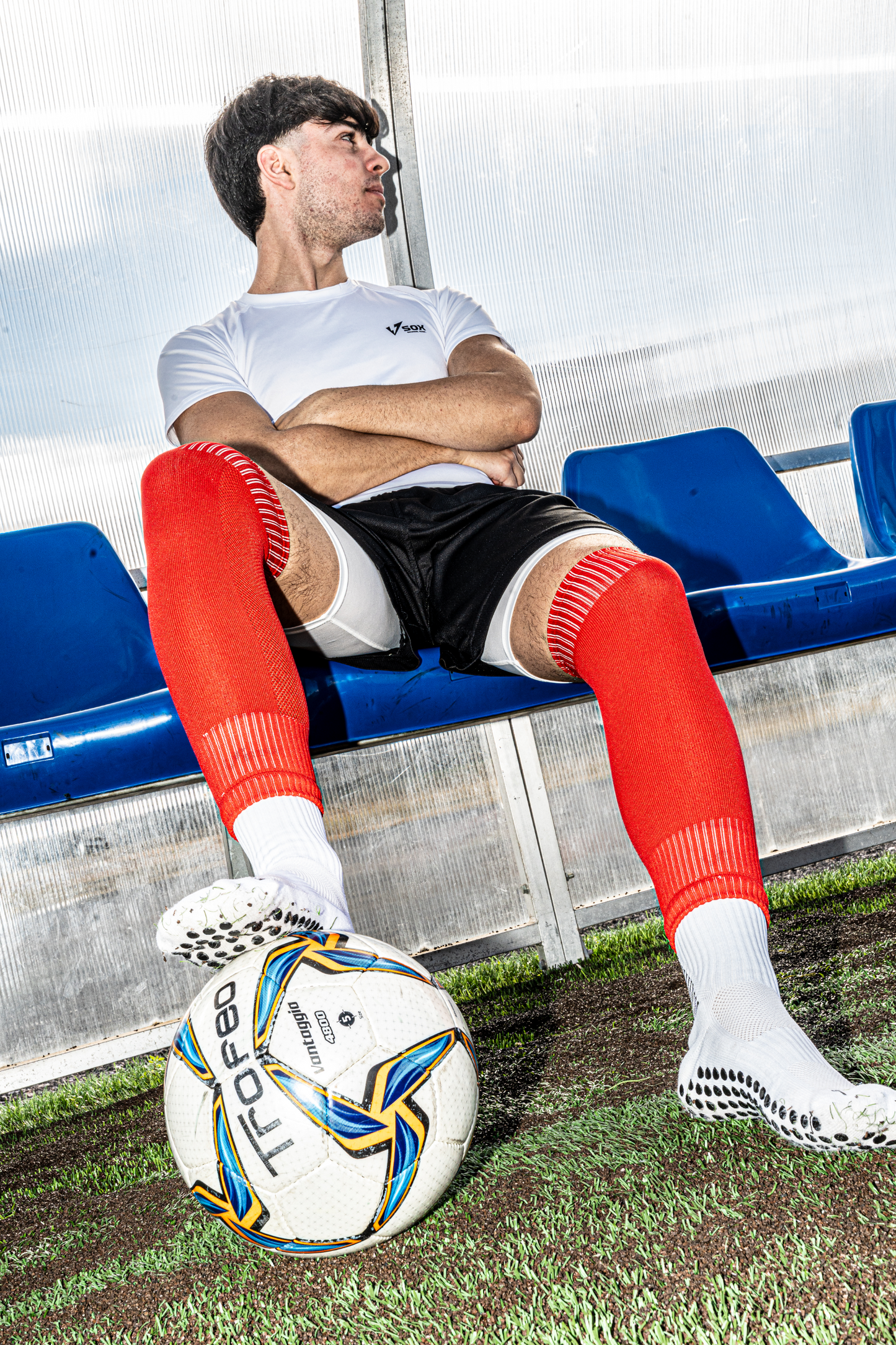 CALZE TUBOLARI ROSSE