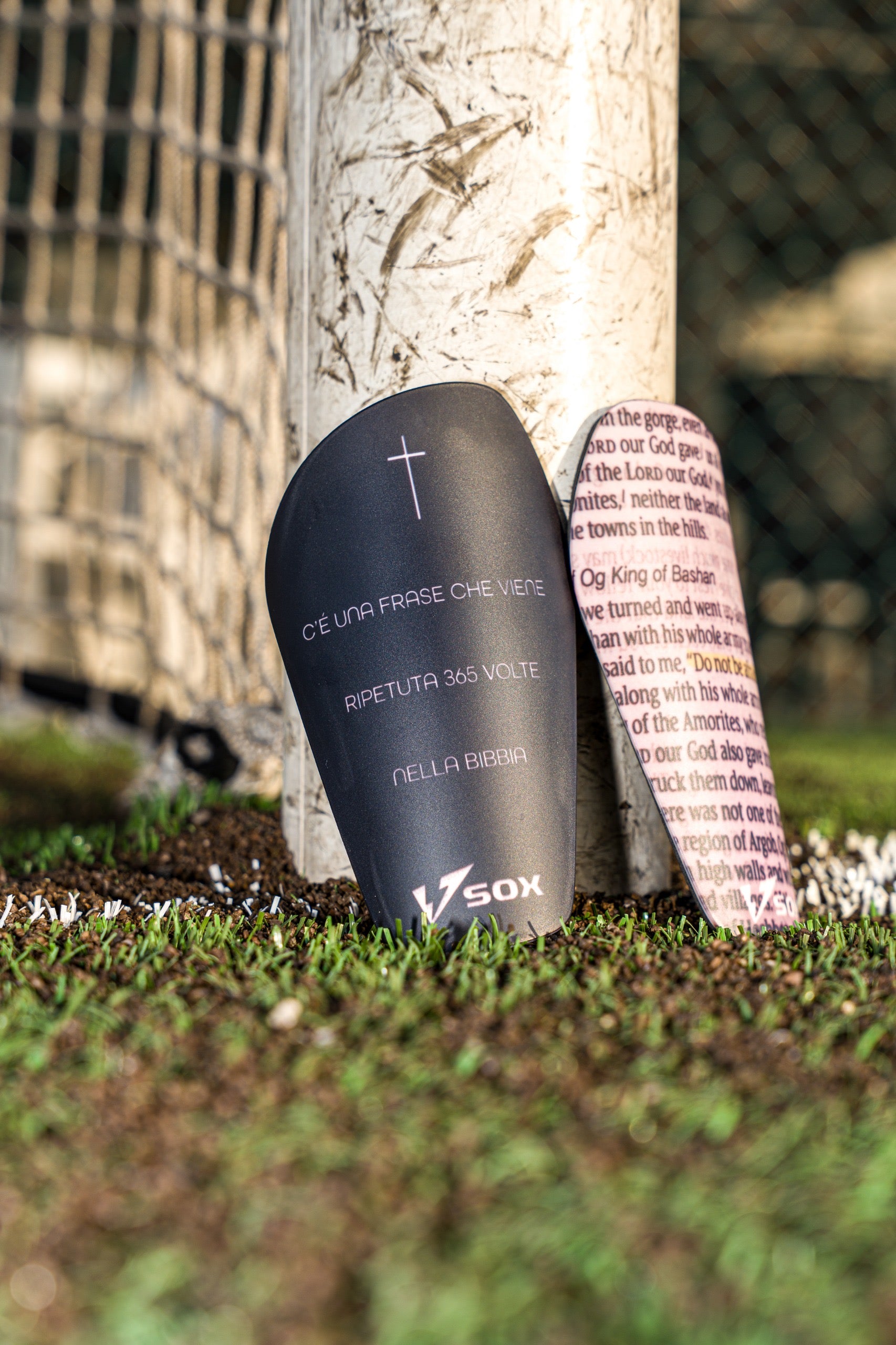 SHIN GUARDS "DON'T BE AFRAID"
