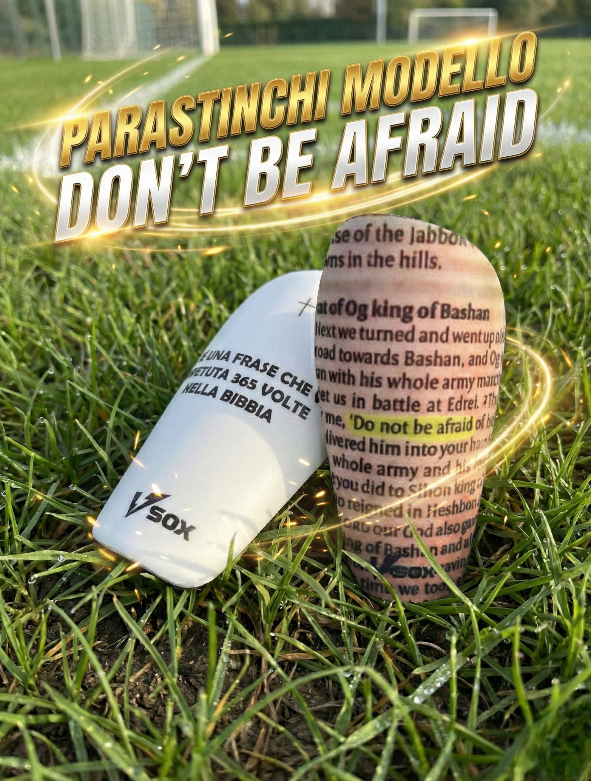 SHIN GUARDS "DON'T BE AFRAID"