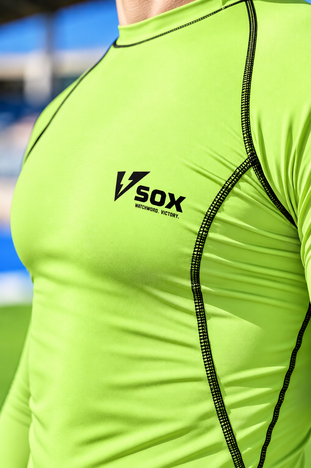 MAGLIA TERMICA MANICA LUNGA GIALLO FLUO