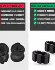 CAVIGLIERE FITNESS CON PESI VSOX