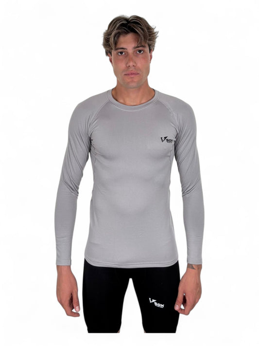 GREY LONG SLEEVE THERMAL SHIRT