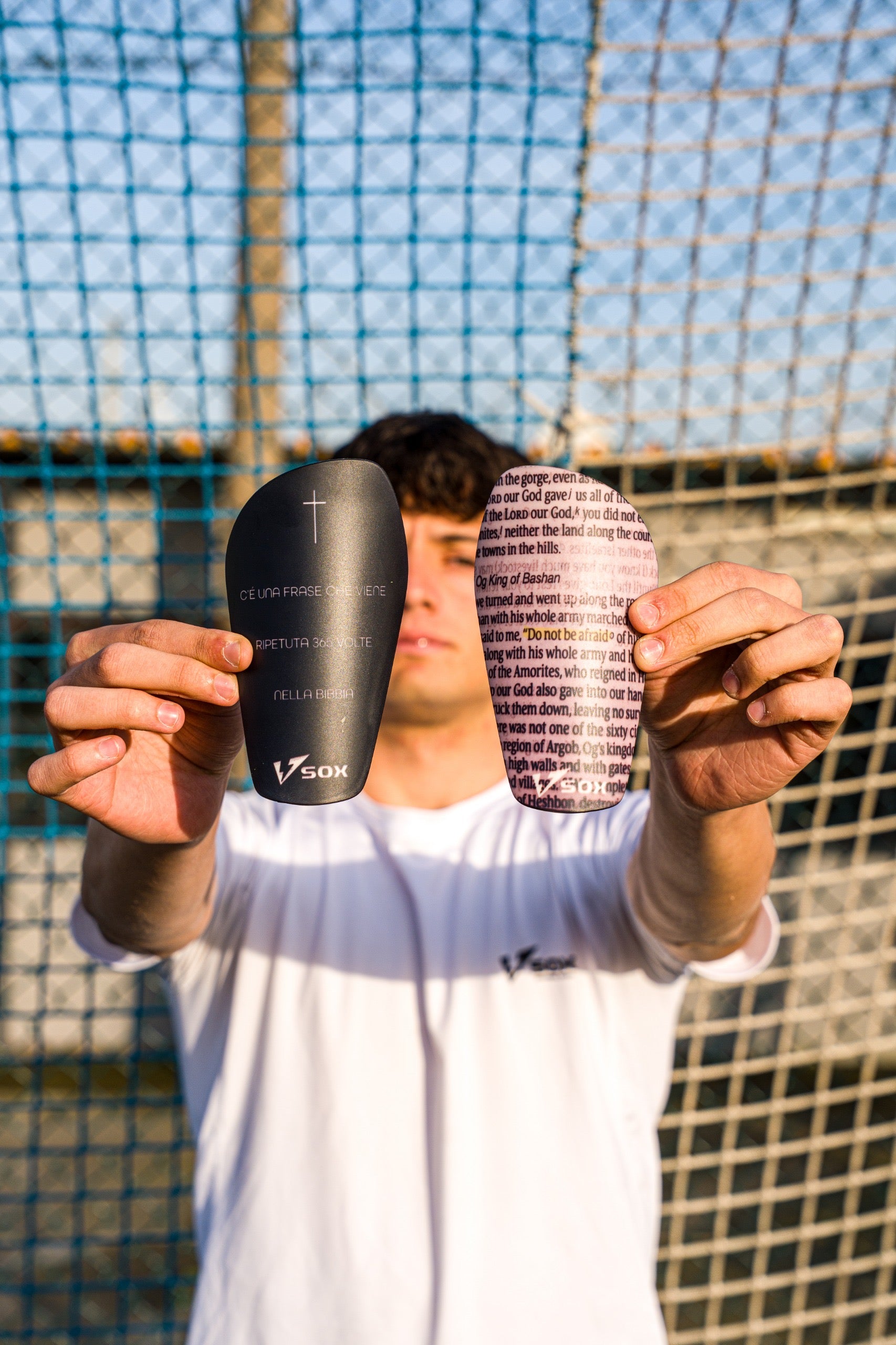 SHIN GUARDS "DON'T BE AFRAID"