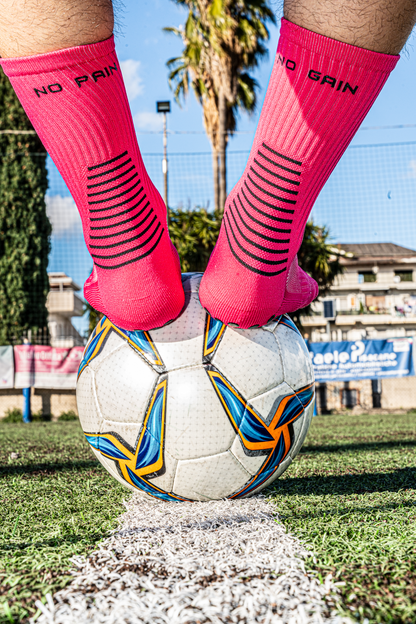 CALZE GRIP VSOX “ NO PAIN NO GAIN” ROSA
