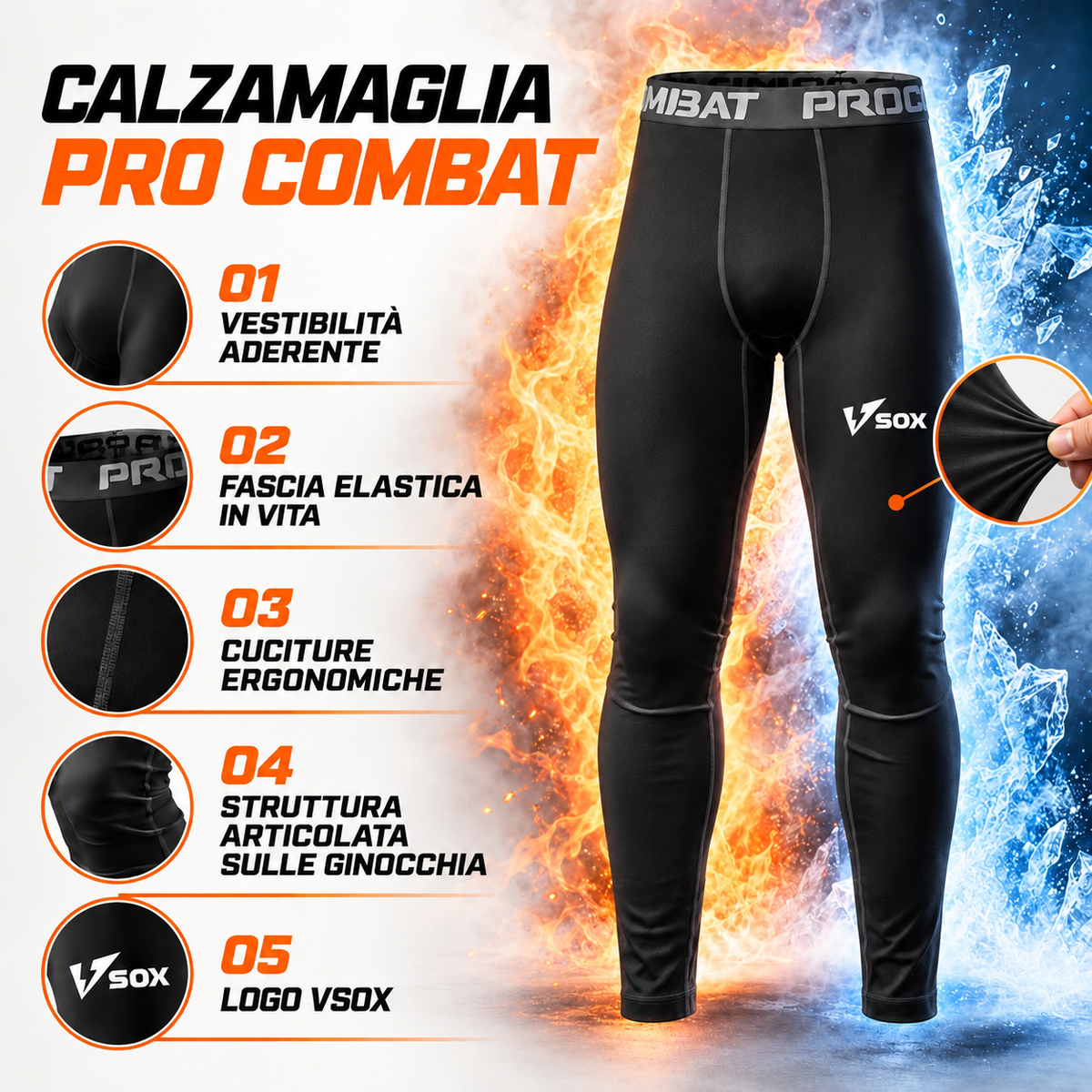 CALZAMAGLIA LUNGA NERA