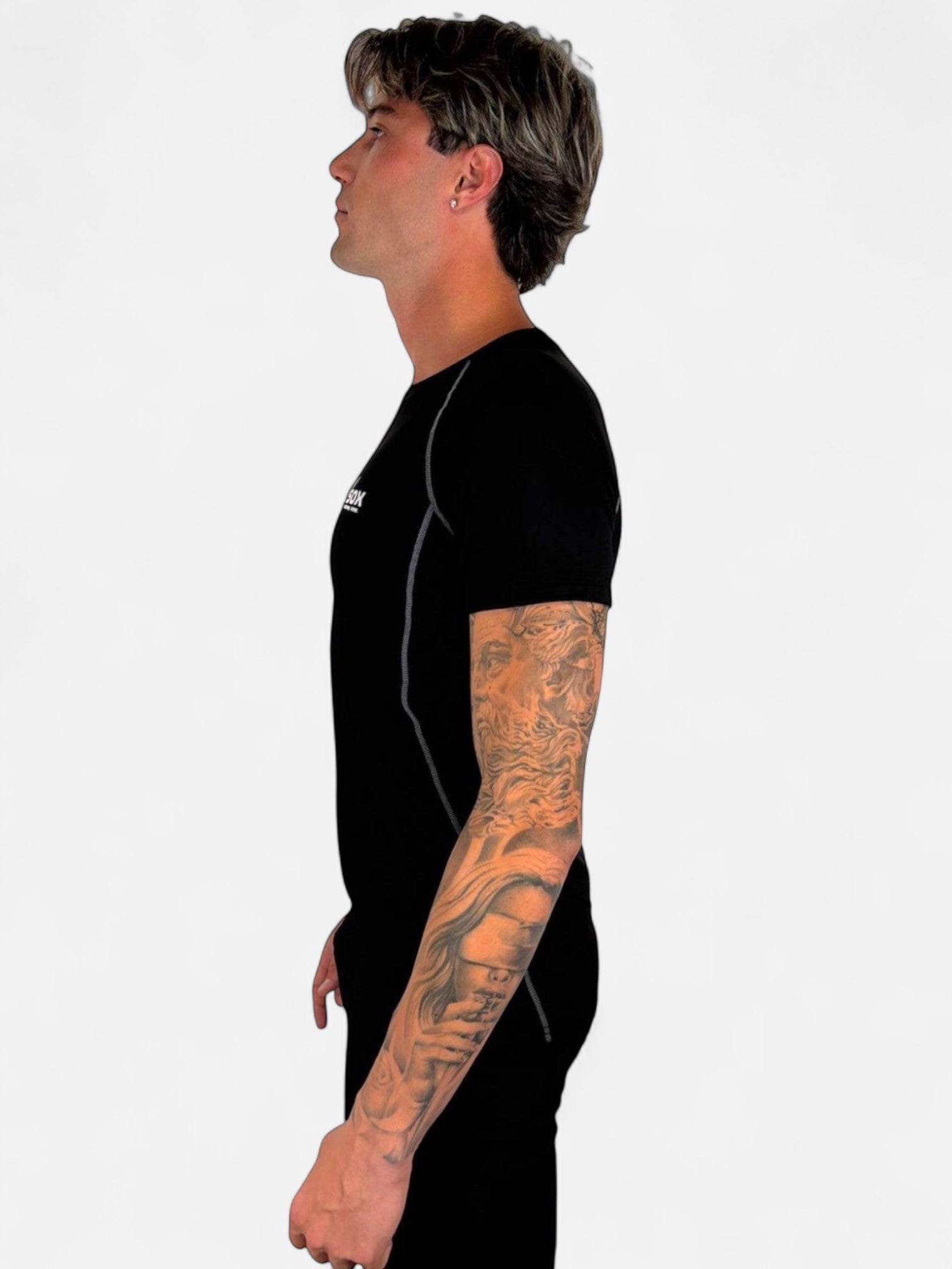 BLACK SHORT SLEEVE THERMAL SHIRT