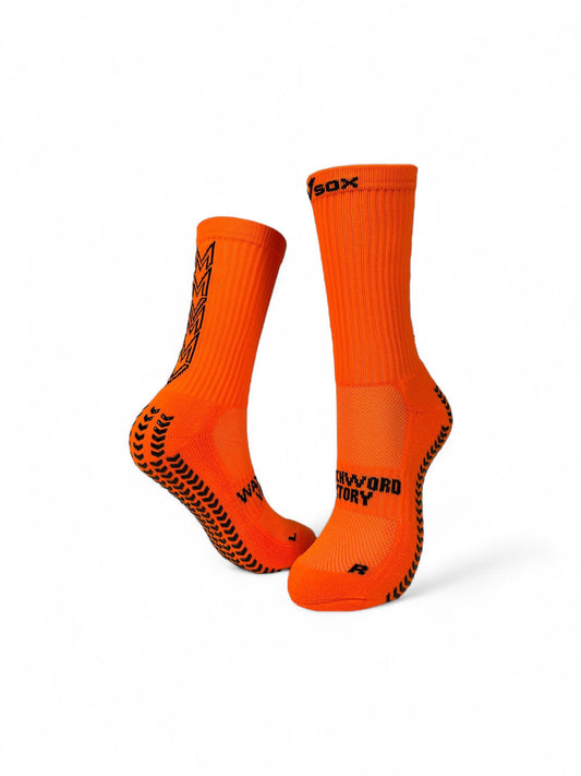 VSOX “VICTORY” ORANGE GRIP SOCKS